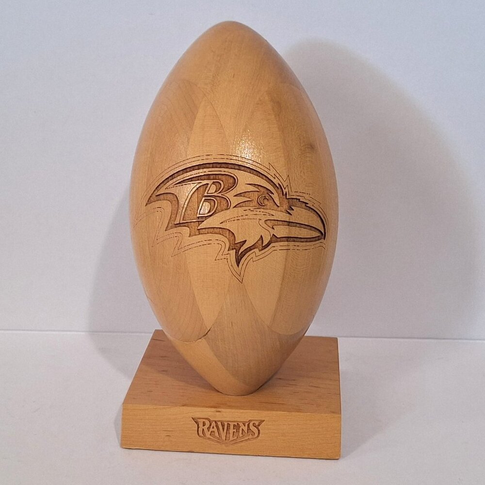 1999 Ravens Wooden Football by Grid Works